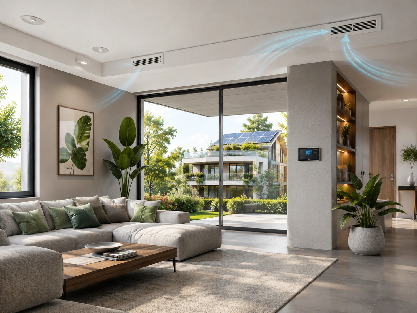 Interno residenziale con ventilazione meccanica controllata